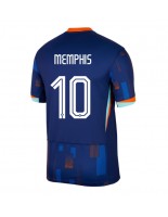 Alankomaat Memphis Depay #10 Vieraspaita EM-Kisat 2024 Lyhythihainen